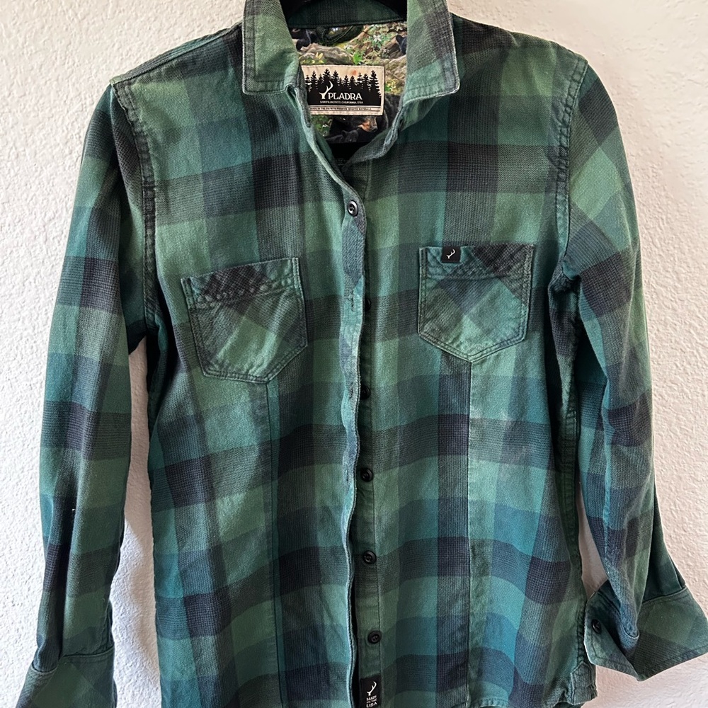 Green Plaid Men's Shirt